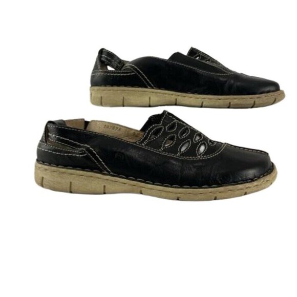 Joseph Siebel Leather Slip-On Shoes - Picture 1 of 13